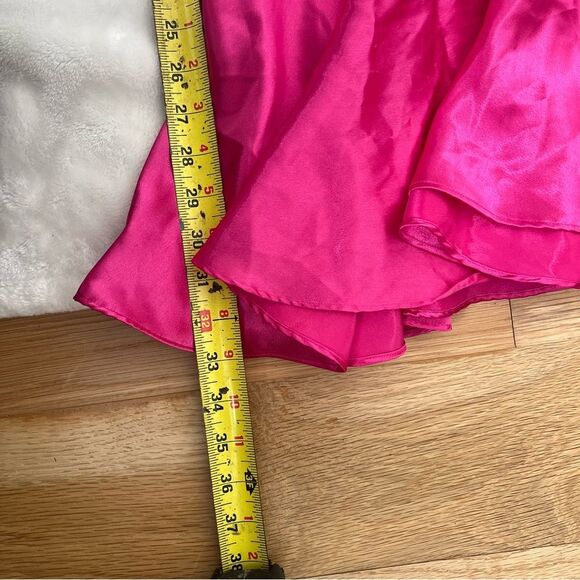 Vintage Victoria’s Secret Gold Label Pink Slip Dress. Drop hem with lace. Great - Picture 6 of 6